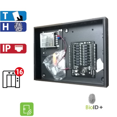                   Panel Expansor de 16 pisos para Controlador de Elevadores EC10, Incluye Gabinete y Fuente ZKTeco (EX16package A)